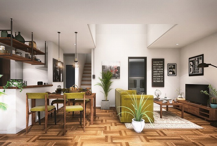 ガレージのある家