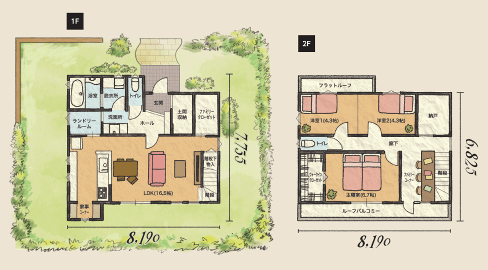 家事収納の家 図面