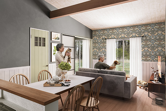 しっぽとふたりの家